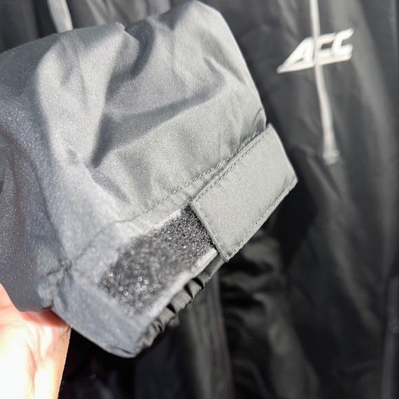 ACC Black Hooded Windbreaker with Water-Resistant Shell - Picture 2 of 9